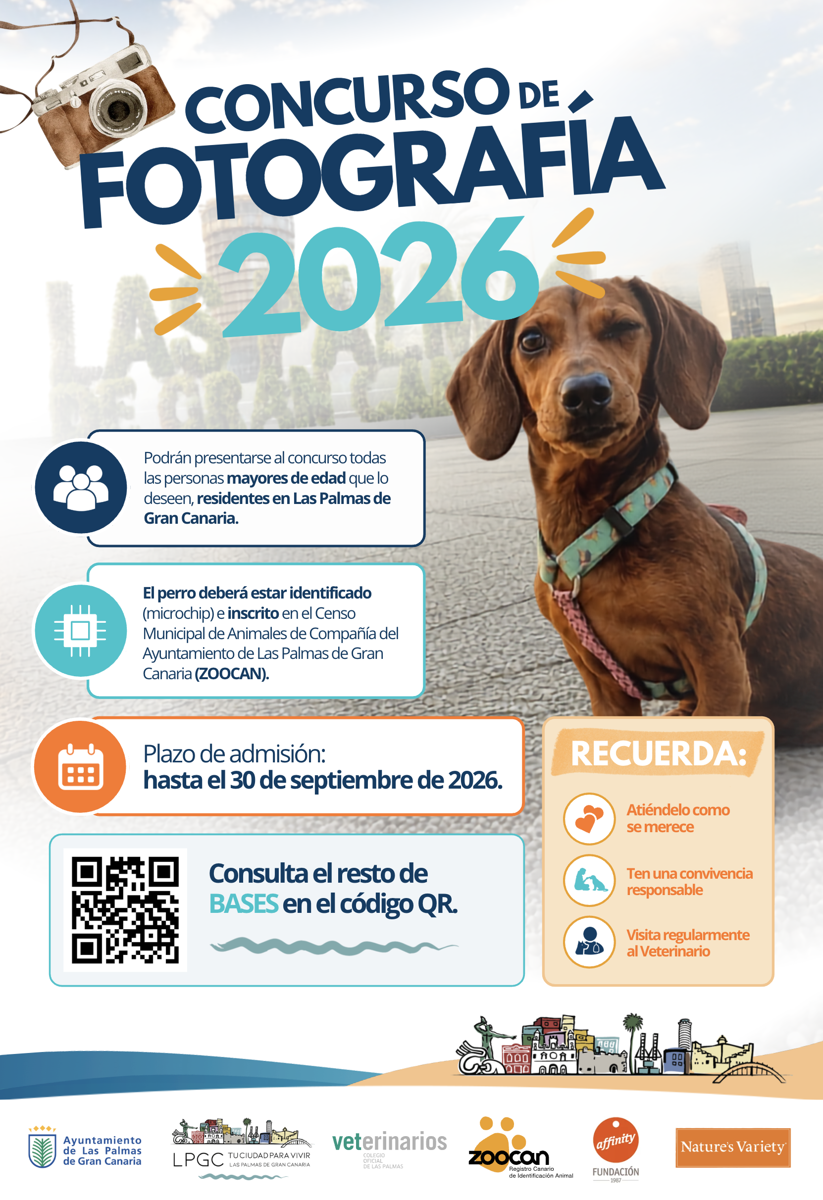 Concurso de fotografía, mi amigo se viene conmigo, edición 2026 (Ayto LPGC). Bases
